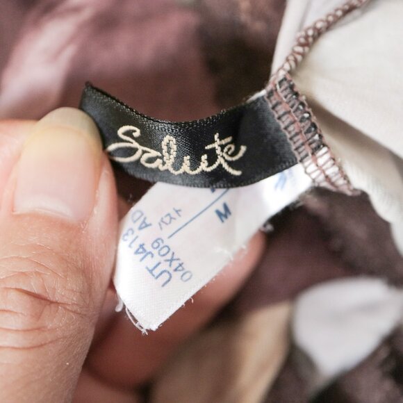 Dusty Rose Lace Trim Scoop Neck Tee 💐 JAPANESE BRAND - Picture 7 of 9